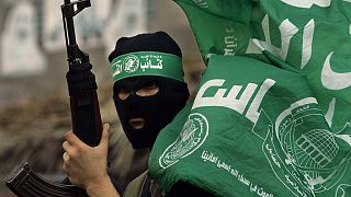 مقاتل في كتائب القسام الجناح العسكري لحركة حماس في قطاع غزة.