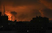 Yoğun bombardıman altındaki Gazze