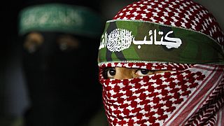 صورة أرشيفية للمتحدث العسكري باسم كتائب القسام، الجناح العسكري لحركة حماس، أبو عبيدة