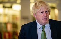Der ehemalige britische Premierminister Boris Johnson im Mai abgebildet