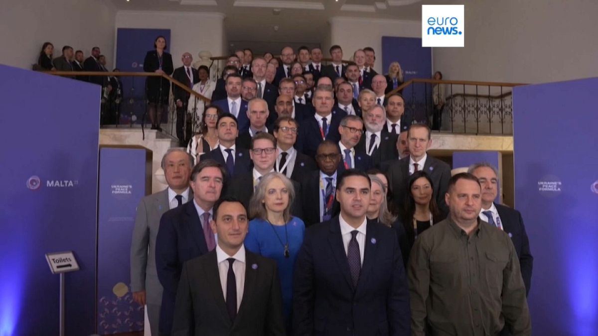 Delegates at the Malta Ukraine Peace formula summit, October 28th, 2023