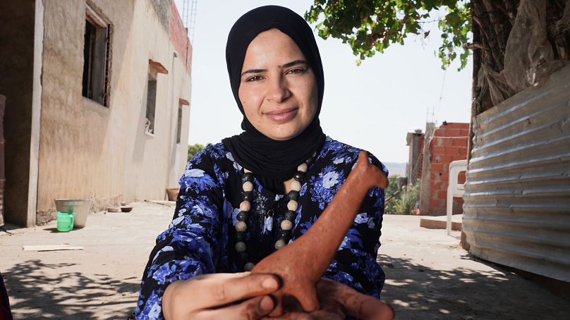 Hajer, 24, learnt pottery making from her grandmother at 10