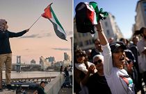 متظاهرون في نيويورك ومارسيليا مؤيدة لغزة