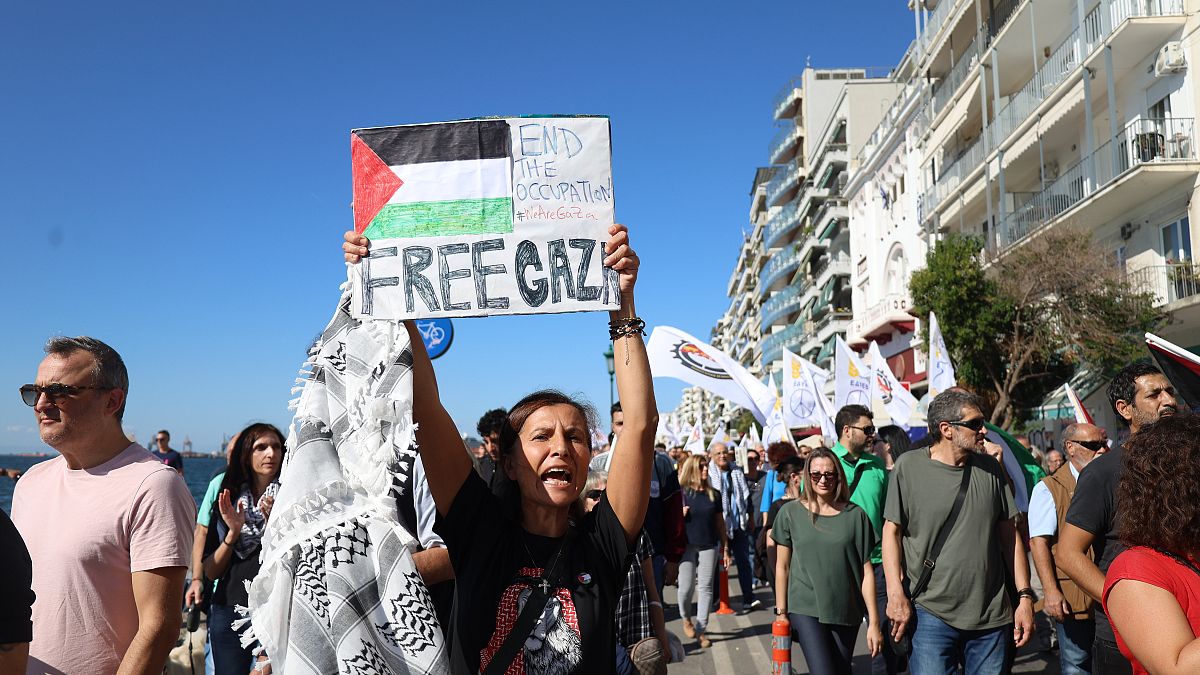 Πορεία υπέρ των παλαιστινίων