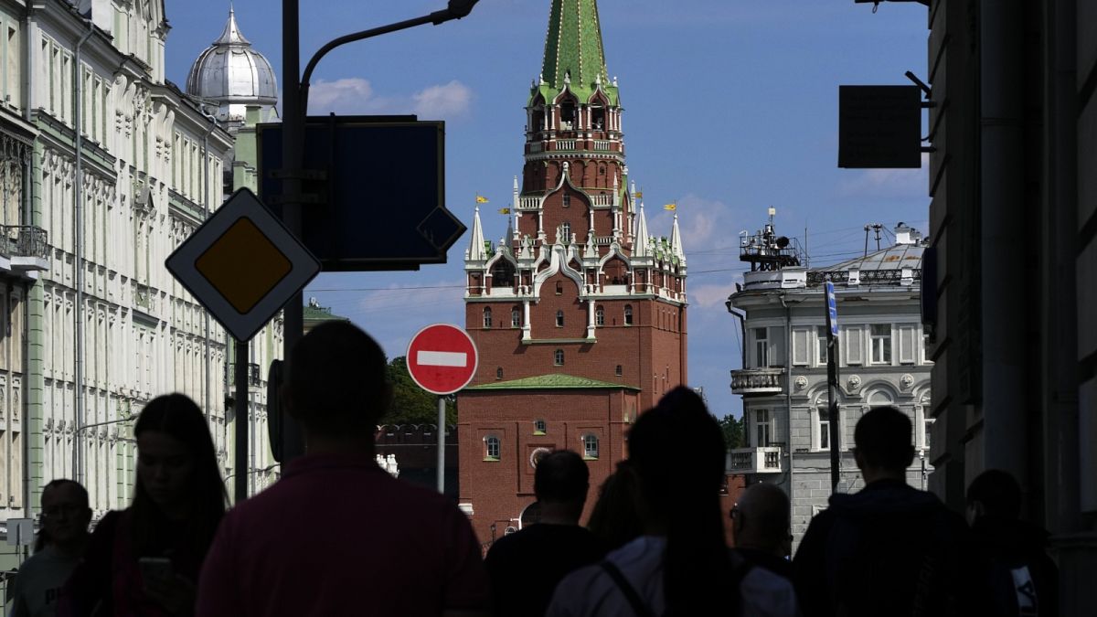 Moszkva séta a Kremlnél