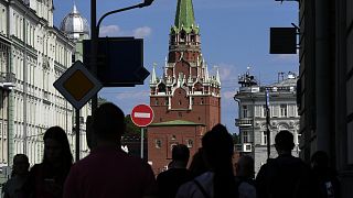 Moszkva séta a Kremlnél
