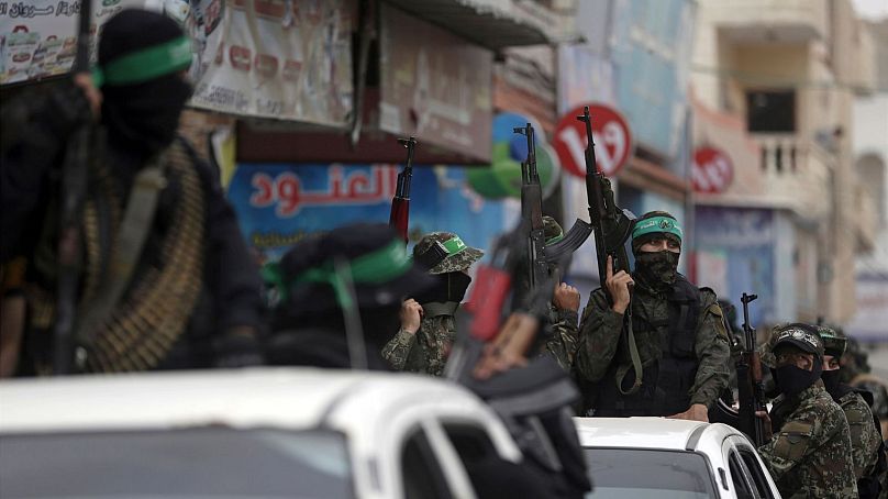 نیروهای عضو حماس در نوار غزه در سال ۲۰۱۸