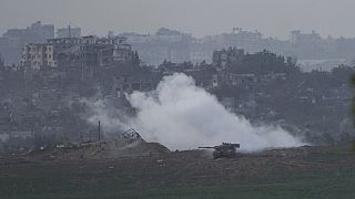 Panzer in der Nähe von Gaza-Stadt. 