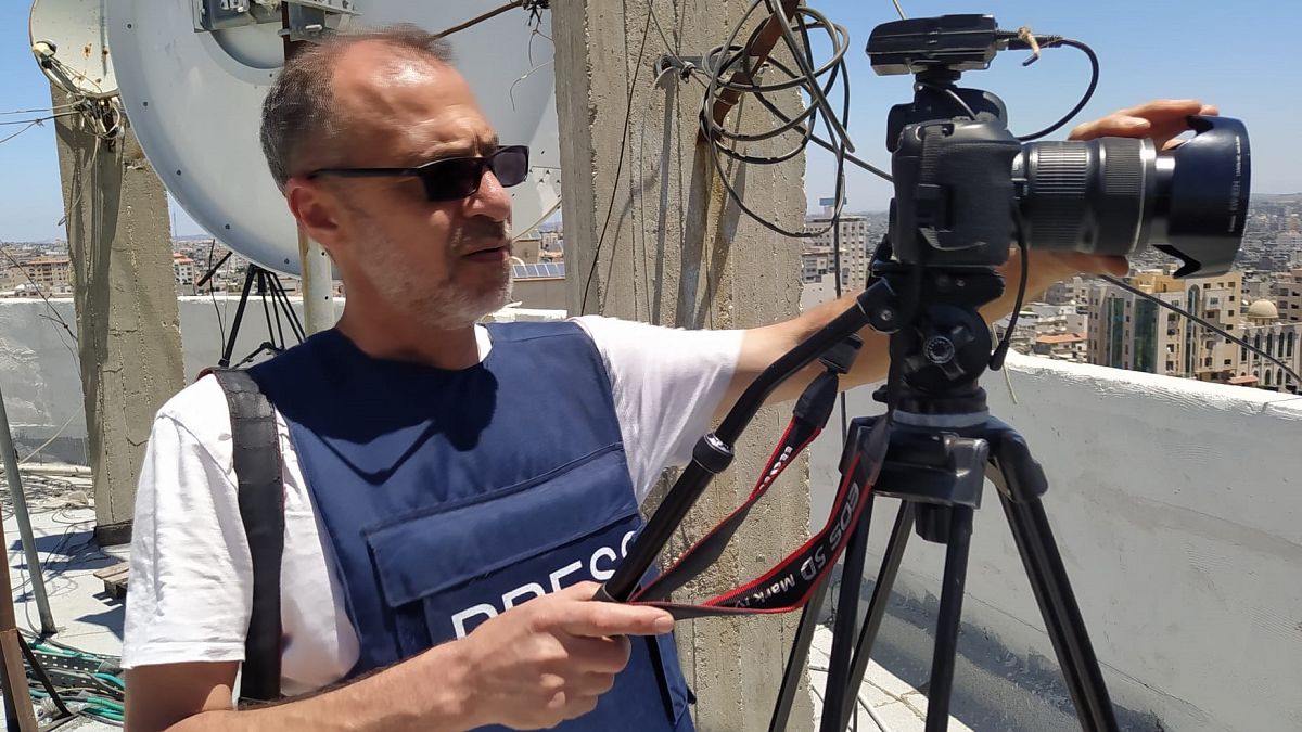 مراسل يورونيوز في قطاع غزة نبيل حجو