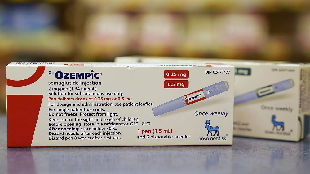 Лекарството за диабет Ozempic е показано в аптека. - Авторско право Joe