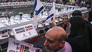 Διαδήλωση για την απελευθέρωση των Ισραηλινών ομήρων της Χαμάς στη Νέα Υόρκη
