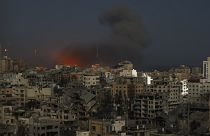 Rauch über Gaza-Stadt