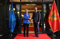 La présidente de la Commission européenne et le président du Monténégro