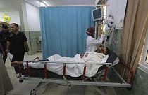 In einem Krankenhaus in Rafah in Gaza