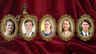 Europe's hottest young royals: (L-R) Leonor of Spain, Prince Georg of Liechtenstein, Lady Louise Windsor, Princess Alexandra of Hanover and Prince Nikolai of Denmark