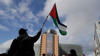تظاهرات حامیان فلسطین در بروکسل