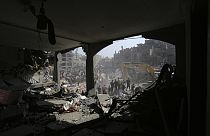 Nach der Bombardierung des Flüchtlingslagers Jabalia in Gaza durch Israel
