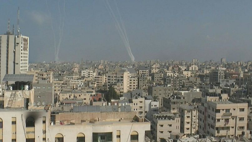 القصف على مدينة غزة