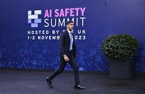Britain's Prime Minister Rishi Sunak at the second day of the UK AI Safety Summit, at Bletchley Park, last year.