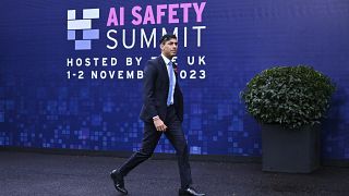 Britain's Prime Minister Rishi Sunak at the second day of the UK AI Safety Summit, at Bletchley Park, last year.