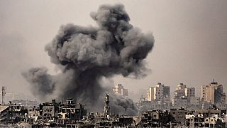  Това изображение е направено от израелската граница с линията Газа на 29 октомври 2023 година 