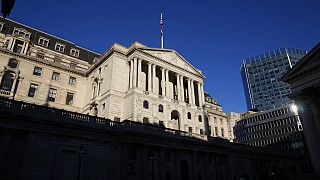 La Banque d'Angleterre à Londres, jeudi 15 décembre 2022.