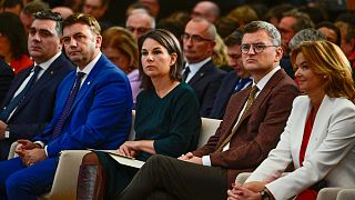 Анналена Баербок на Берлинской конференции по расширению ЕС, 2 ноября 2023 г.