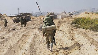 Ein von Israels Militär veröffentlichtes Bild zeigt Soldaten im Gazastreifen, die Teil der Bodenoffensive sind