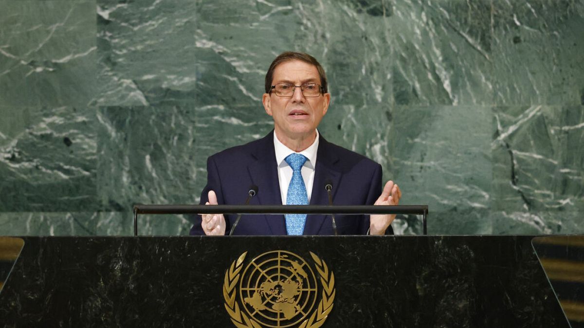 Bruno Rodriguez Parrilla, ministro dos Negócios Estrangeiros cubano
