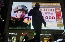 Az orosz hadsereg toborzó hirdetése Szentpéterváron