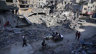 دمار في غزة جراء القصف الإسرائيلي 