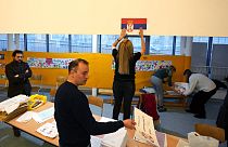 Избирательный участок в Белграде, иллюстрационное фото