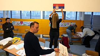 Избирательный участок в Белграде, иллюстрационное фото