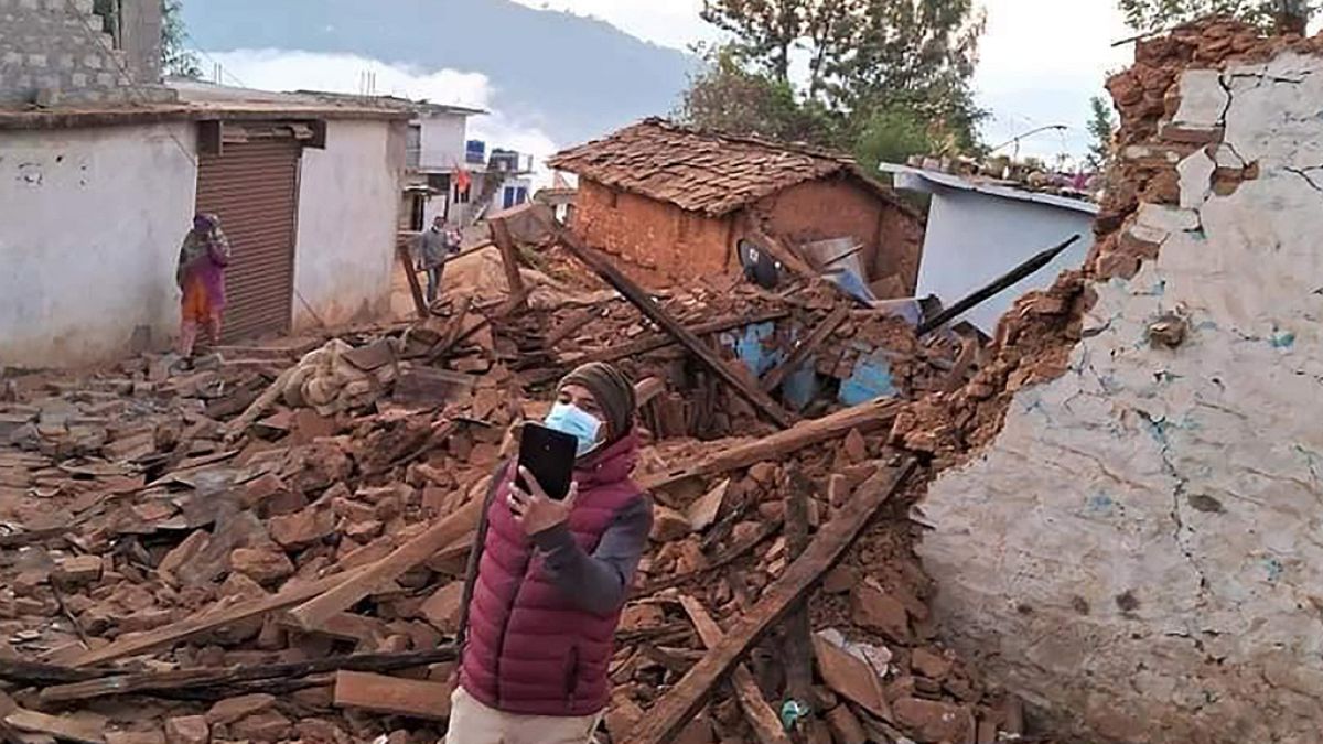 خرابی ناشی از زمین لرزه جمعه شب نپال
