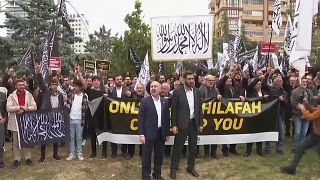 مظاهرات أنقرة ضد زيارة بلينكن