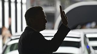  Илон Мъск, основен изпълнителен шеф на Tesla, участва на откриването на фабриката на Tesla Берлин Бранденбург в Грюнхайде, Германия, вторник, 22 март 2022 година 