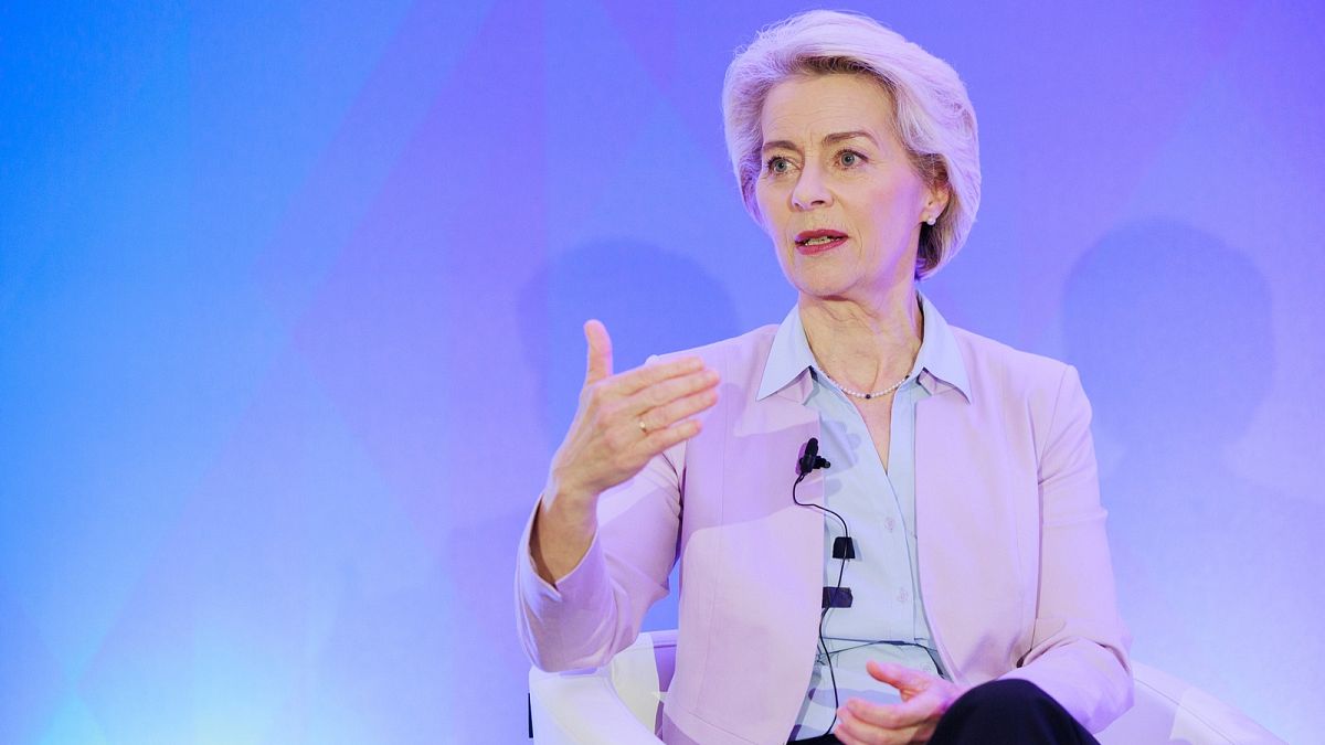 Ursula von der Leyen, the president of the European Commission, delivered a speech at the EU Ambassadors conference.