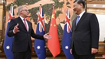 Ο Αυστραλός πρωθυπουργός με τον Σι Ζινπίνγκ