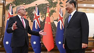 Ο Αυστραλός πρωθυπουργός με τον Σι Ζινπίνγκ