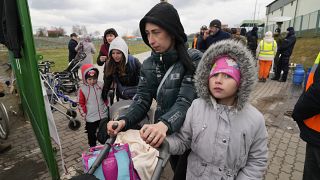 Ukrán menekültek Lengyelországban - sokan innen is továbbállnak Hollandiába