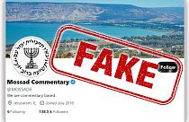 A fake account of Mossad is being used to spread disinformation