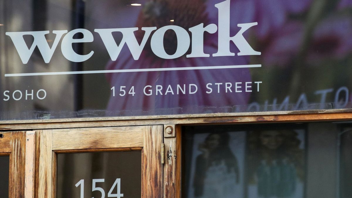 Les bureaux de WeWork dans le quartier new-yorkais de Manhattan, le 9 août 2023.
