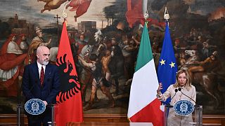 The migration deal was announced on Monday by Albanian Prime Minister Edi Rama and Italian Prime Minister Giorgia Meloni.