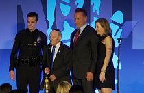 Holocaust Museum LA presents Arnold Schwarzenegger with the Award of Courage at the museum's annual gala