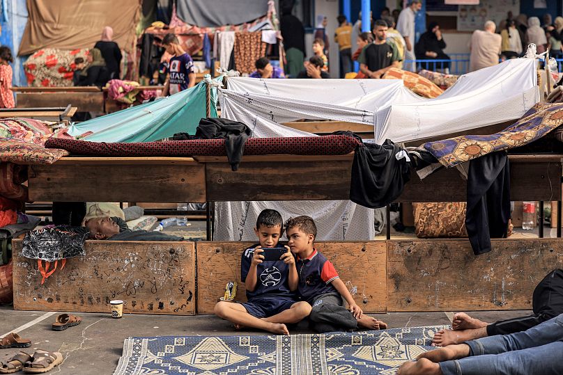 مخيم للاجئين في غزة