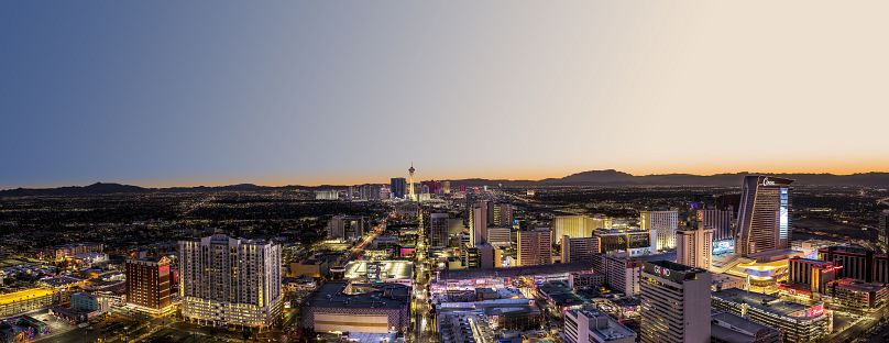 Las Vegas downtown skyline