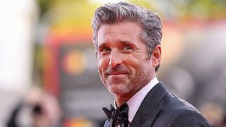 Patrick Dempsey at the premiere of the film "Ferrari" during the 80th edition of the Venice Film Festival