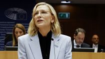 Cate Blanchett hielt am Mittwochnachmittag vor dem Europäischen Parlament die Eröffnungsrede der Plenartagung.