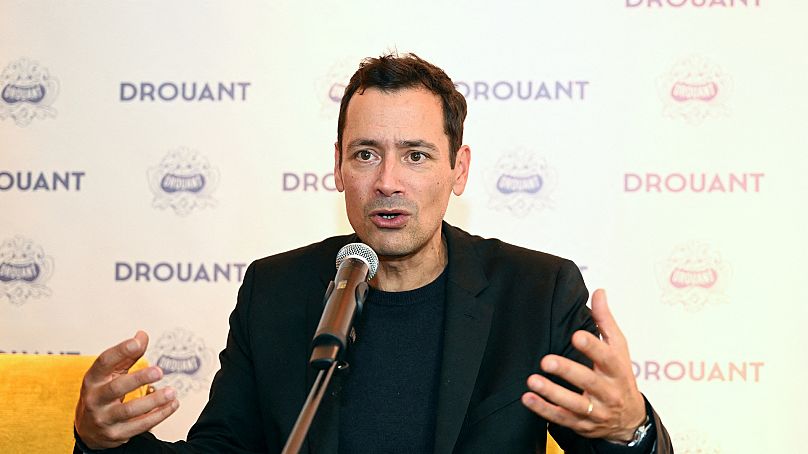 Laureate of the Prix Goncourt literary prize, French author Jean-Baptiste Andrea