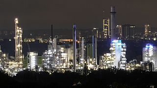 A BP oil refinery is seen in Gelsenkirchen, Germany, Tuesday, Oct. 24, 2023.
